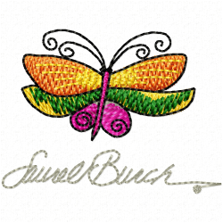 Butterfly Embroidery Design 8